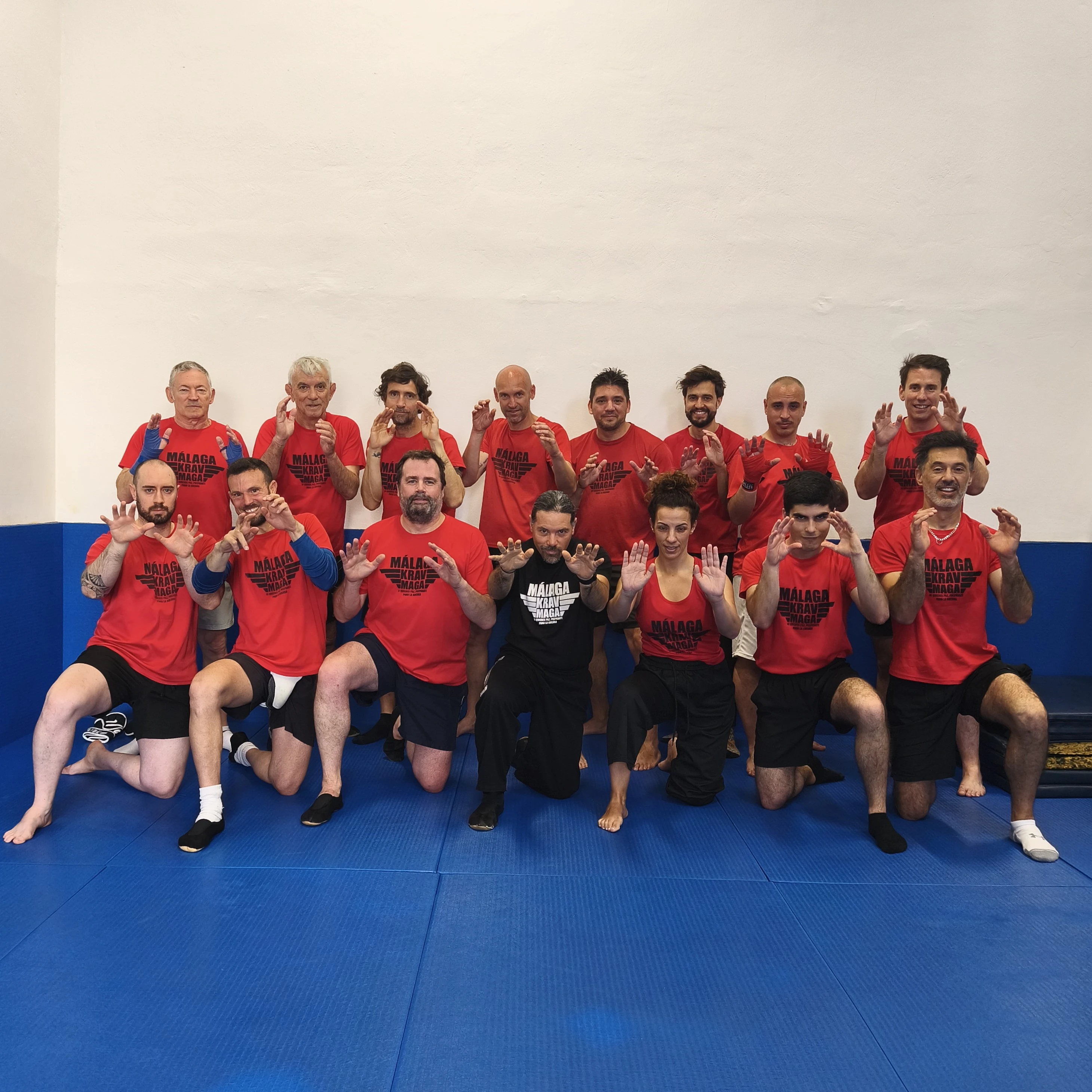 Imagen de grupos de clase en Málaga Krav Maga con un máximo de 20 personas,